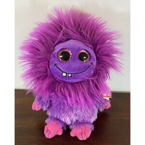 Ty Frizzys “Lola" Purple Monster with Tag Approx 8”-9”